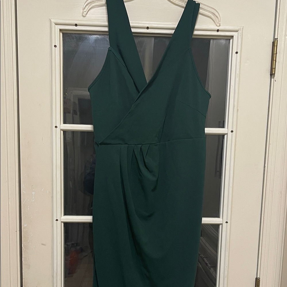 BloomChic Maxi Dress in Deep Green